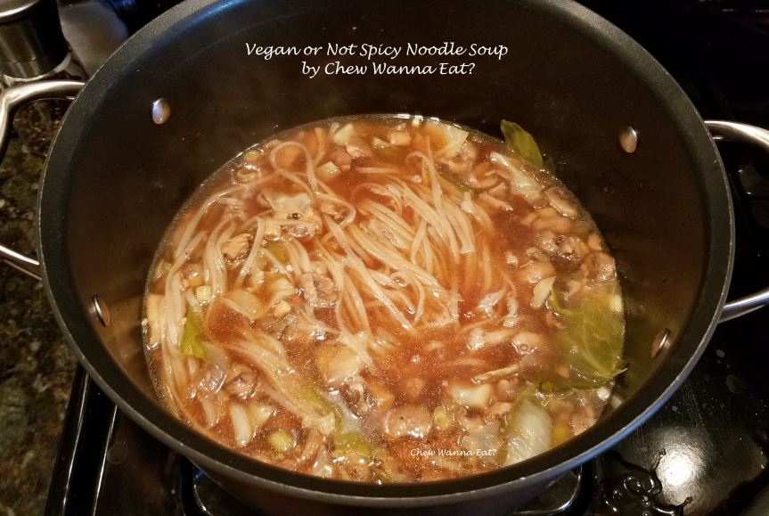 Vegan or Not, Spicy Noodle Soup